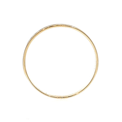 Vintage Mid-Century Engraved Men's Wedding Band 10k