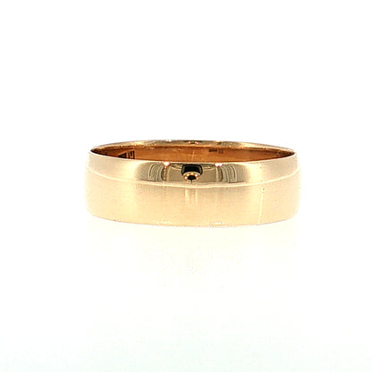 Antique Victorian Wedding Band 14k Yellow Gold
