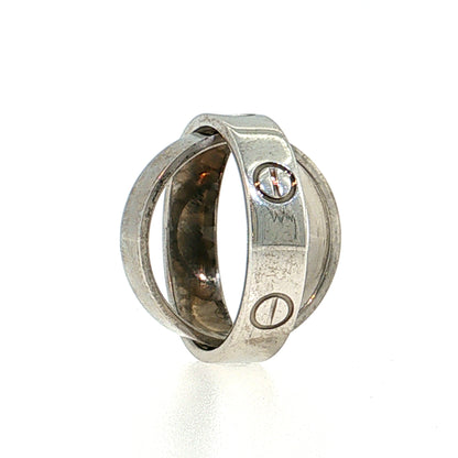 Cartier Secret Love Ring 18k White Gold