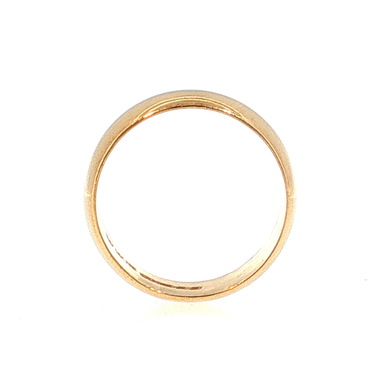 7mm Half Round Wedding Band 22k Yellow Gold