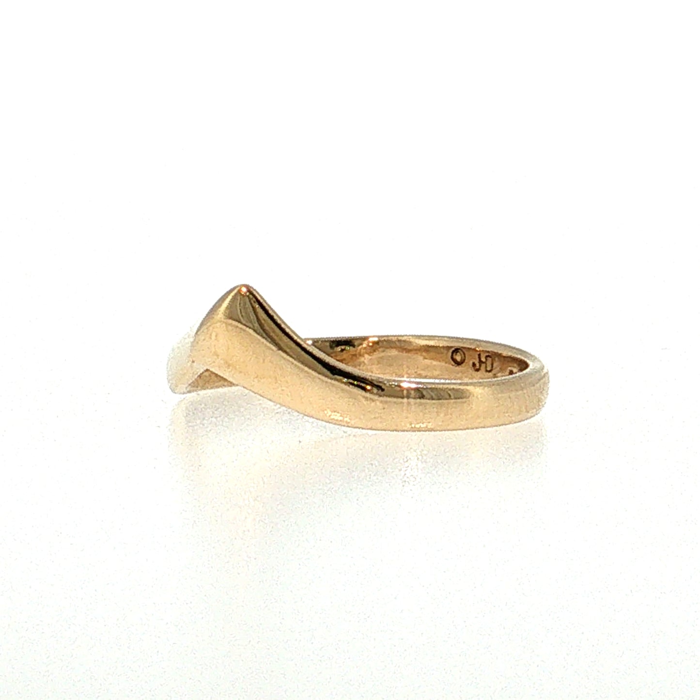 Contoured Stacking Band 14k Yellow Gold