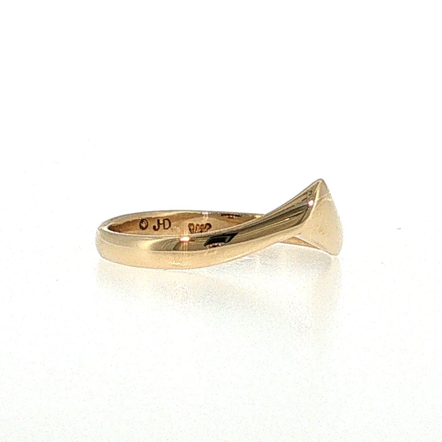 Contoured Stacking Band 14k Yellow Gold