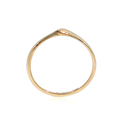 Contoured Stacking Band 14k Yellow Gold