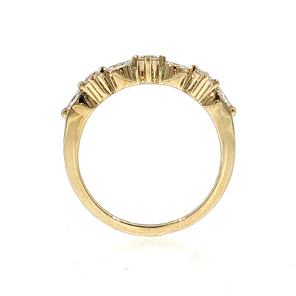 .34 Diamond Wedding Band 14k Rose Gold