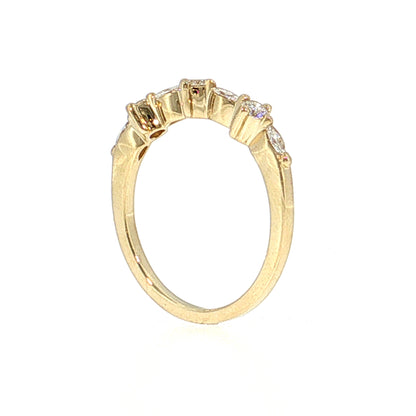 .34 Diamond Wedding Band 14k Rose Gold