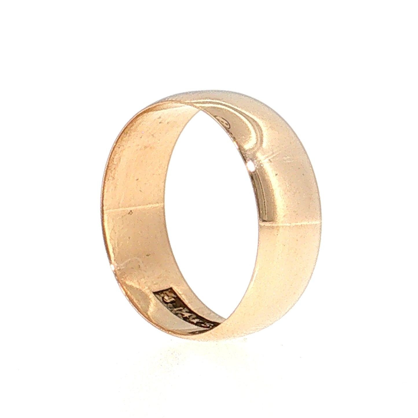 Antique Victorian Men's Wedding Band 14k Rose Gold