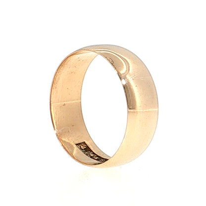 Antique Victorian Men's Wedding Band 14k Rose Gold
