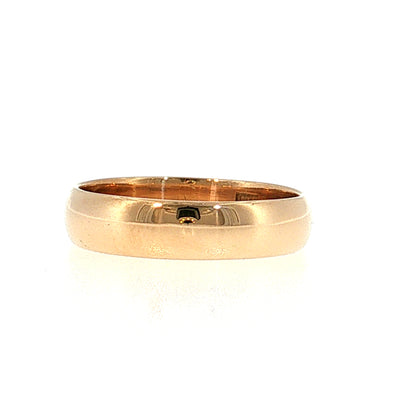 Antique Victorian Men's Wedding Band 14k Yellow Gold