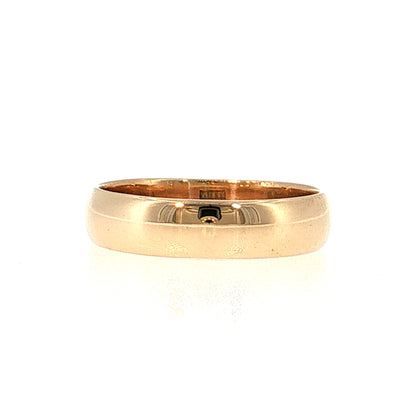 Antique Victorian Men's Wedding Band 14k Yellow Gold