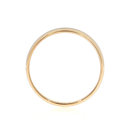 Antique Victorian Men's Wedding Band 14k Yellow Gold