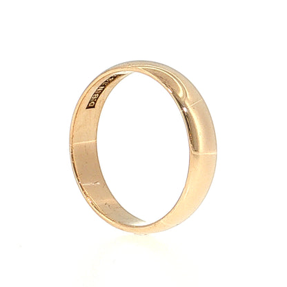 Antique Victorian Men's Wedding Band 14k Yellow Gold