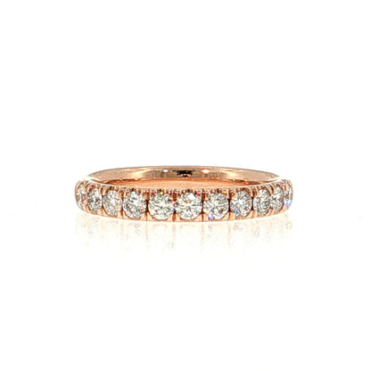 .59 Half-Eternity Diamond Wedding Band in 14k Rose Gold