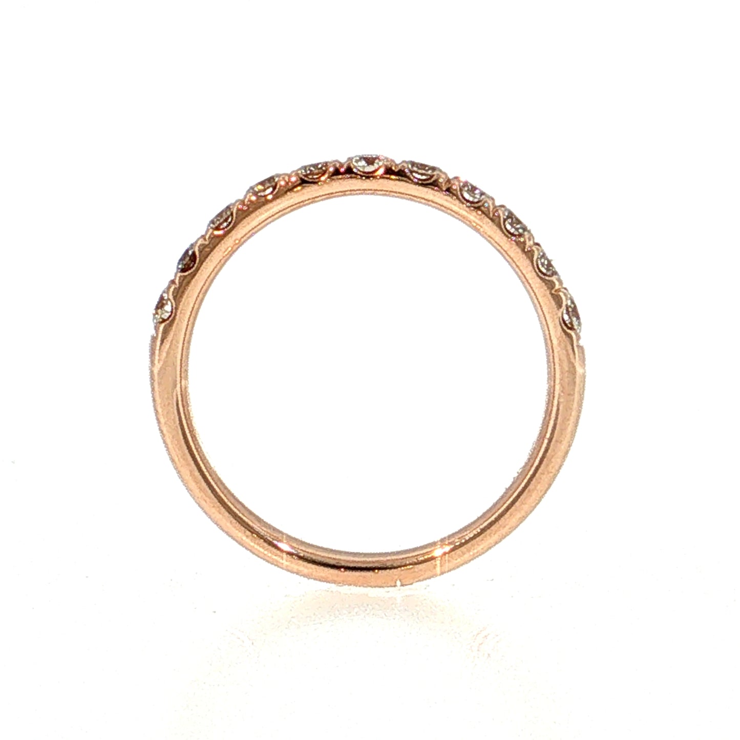 .59 Half-Eternity Diamond Wedding Band in 14k Rose Gold