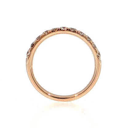 .59 Half-Eternity Diamond Wedding Band in 14k Rose Gold