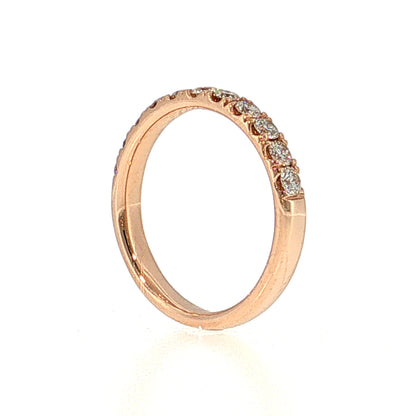.59 Half-Eternity Diamond Wedding Band in 14k Rose Gold
