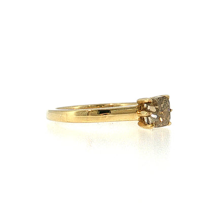 1.05 Cushion Diamond Solitaire Engagement Ring 18k
