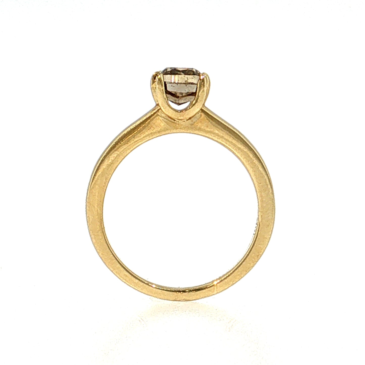 1.05 Cushion Diamond Solitaire Engagement Ring 18k
