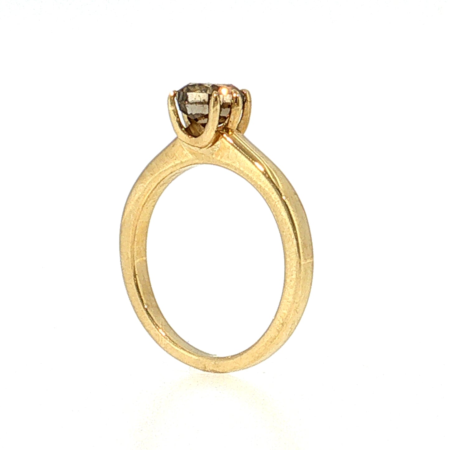 1.05 Cushion Diamond Solitaire Engagement Ring 18k