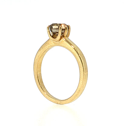1.05 Cushion Diamond Solitaire Engagement Ring 18k
