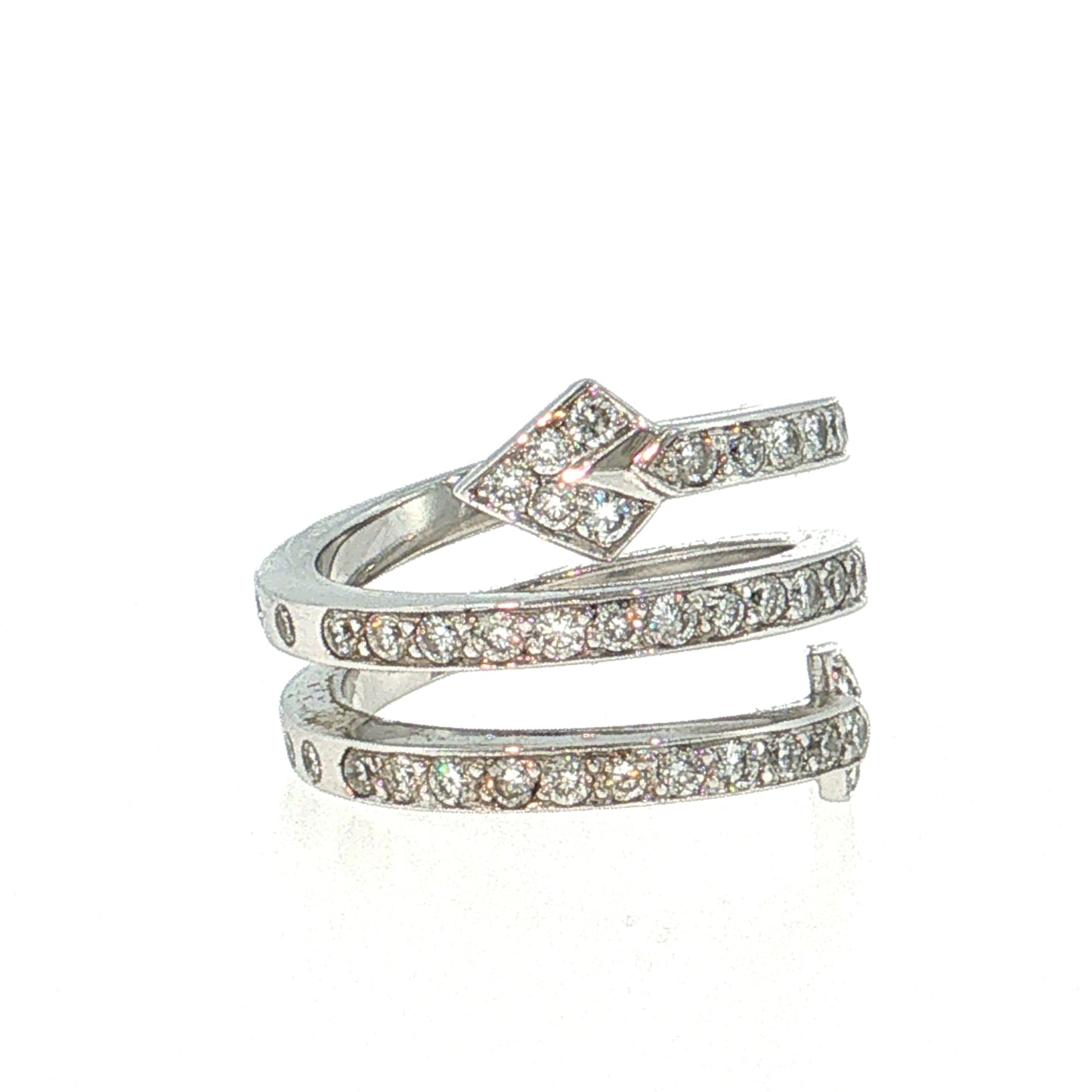 1.80 Lorenz Baumer Diamond Arrow Ring 18k White Gold