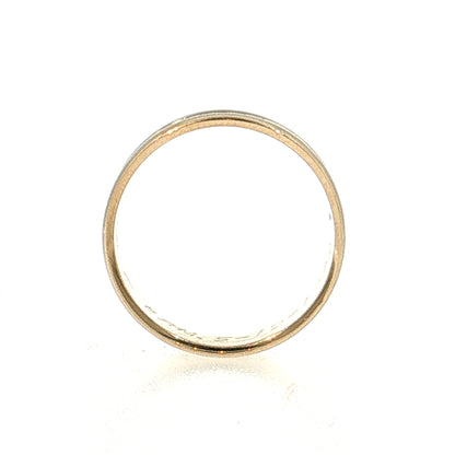 Engraved Wedding Band 14k Yellow Gold