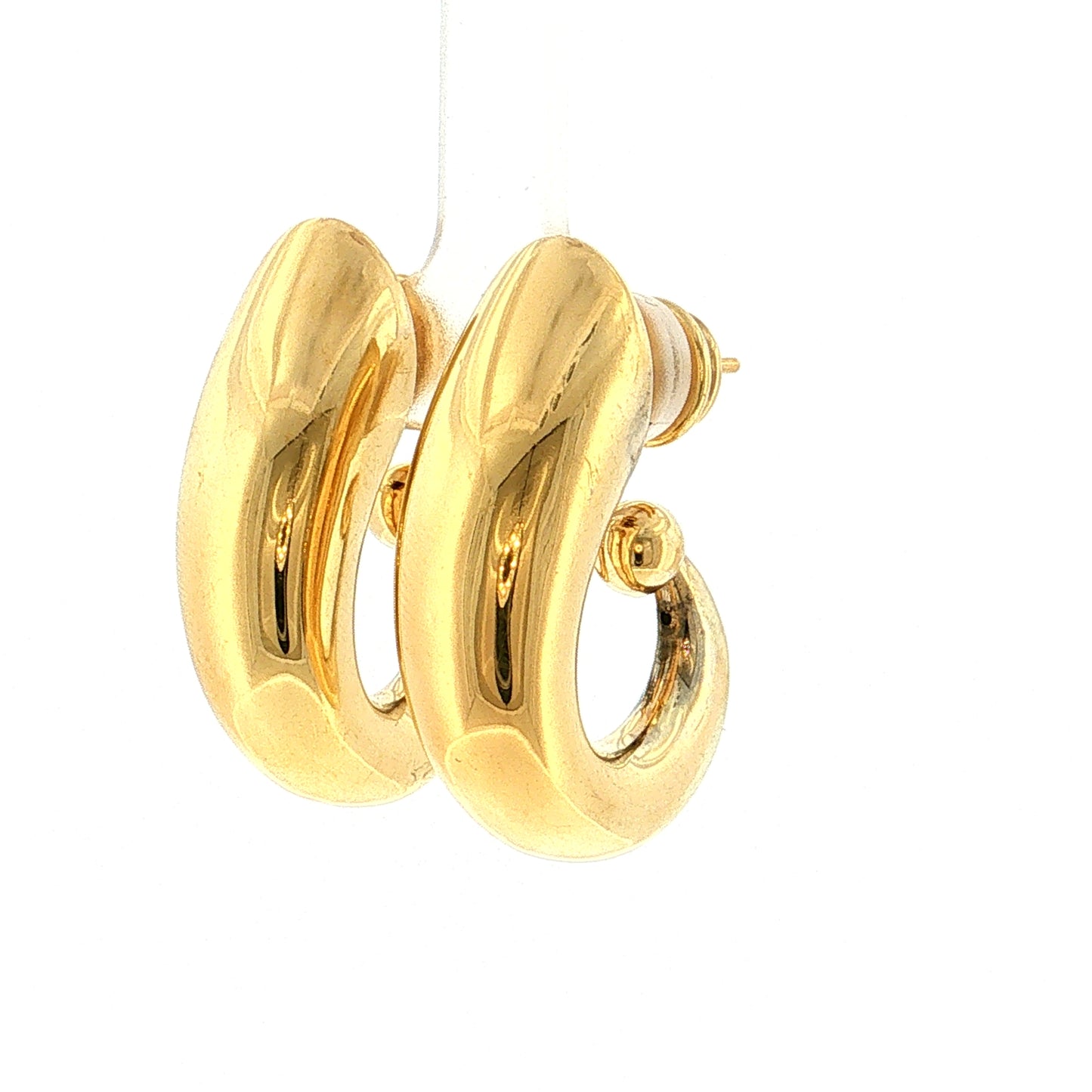 Swirl Drop Earrings 18k Yellow Gold