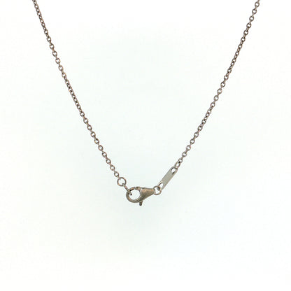 5.75 Art Deco Aquamarine & Diamond Pendant Platinum