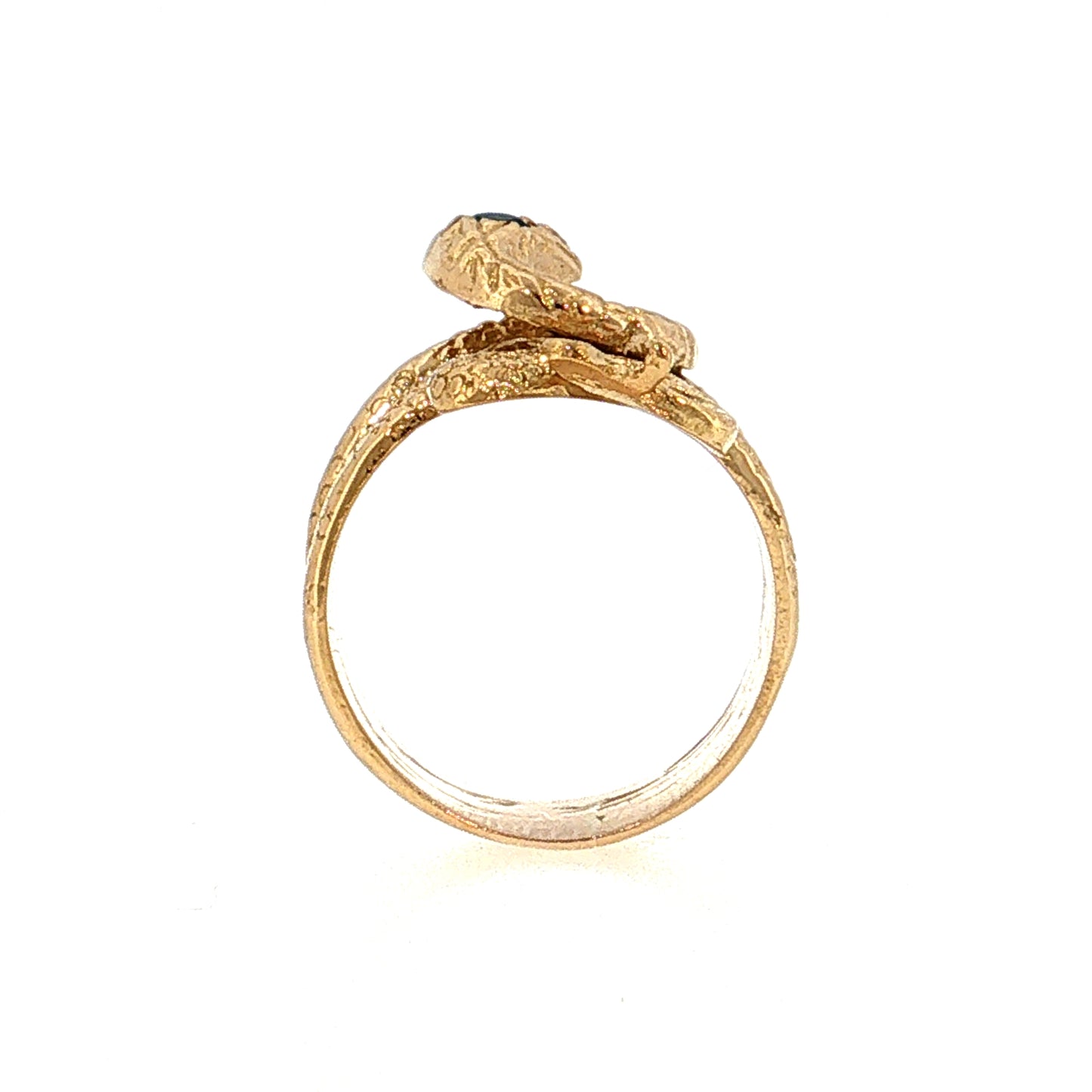 Victorian Sapphire & Diamond Snake Cocktail Ring 14k