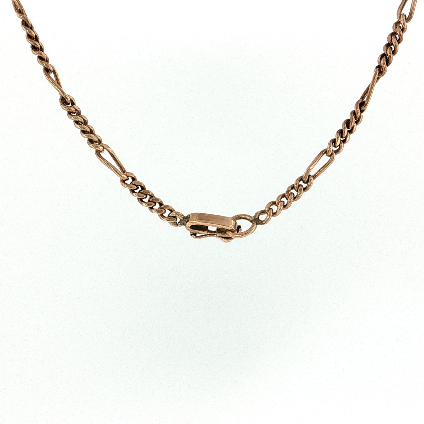 Antique Victorian Curb Chain Necklace 14k Yellow Gold