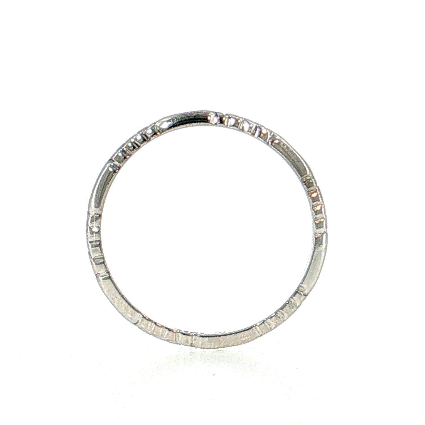 Antique Art Deco Orange Blossom Wedding Band 18k