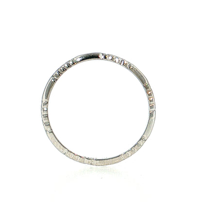 Antique Art Deco Orange Blossom Wedding Band 18k