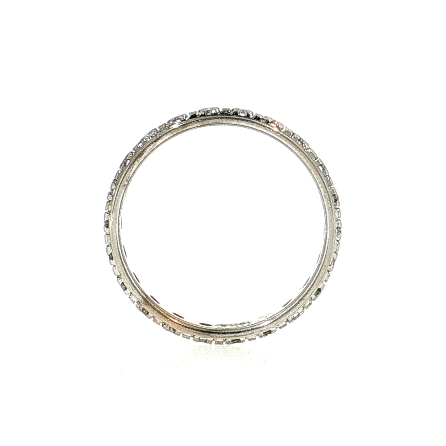 Modern Diamond Eternity Men's Band 18k White Gold