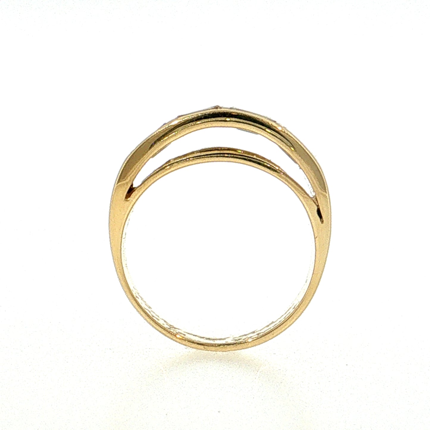 2.16 Diamond Baguette Cocktail Ring 18k Yellow Gold