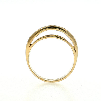 2.16 Diamond Baguette Cocktail Ring 18k Yellow Gold