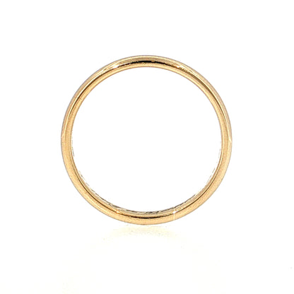 Vintage Mid-Century Men's Wedding Band 14k Yellow Gold