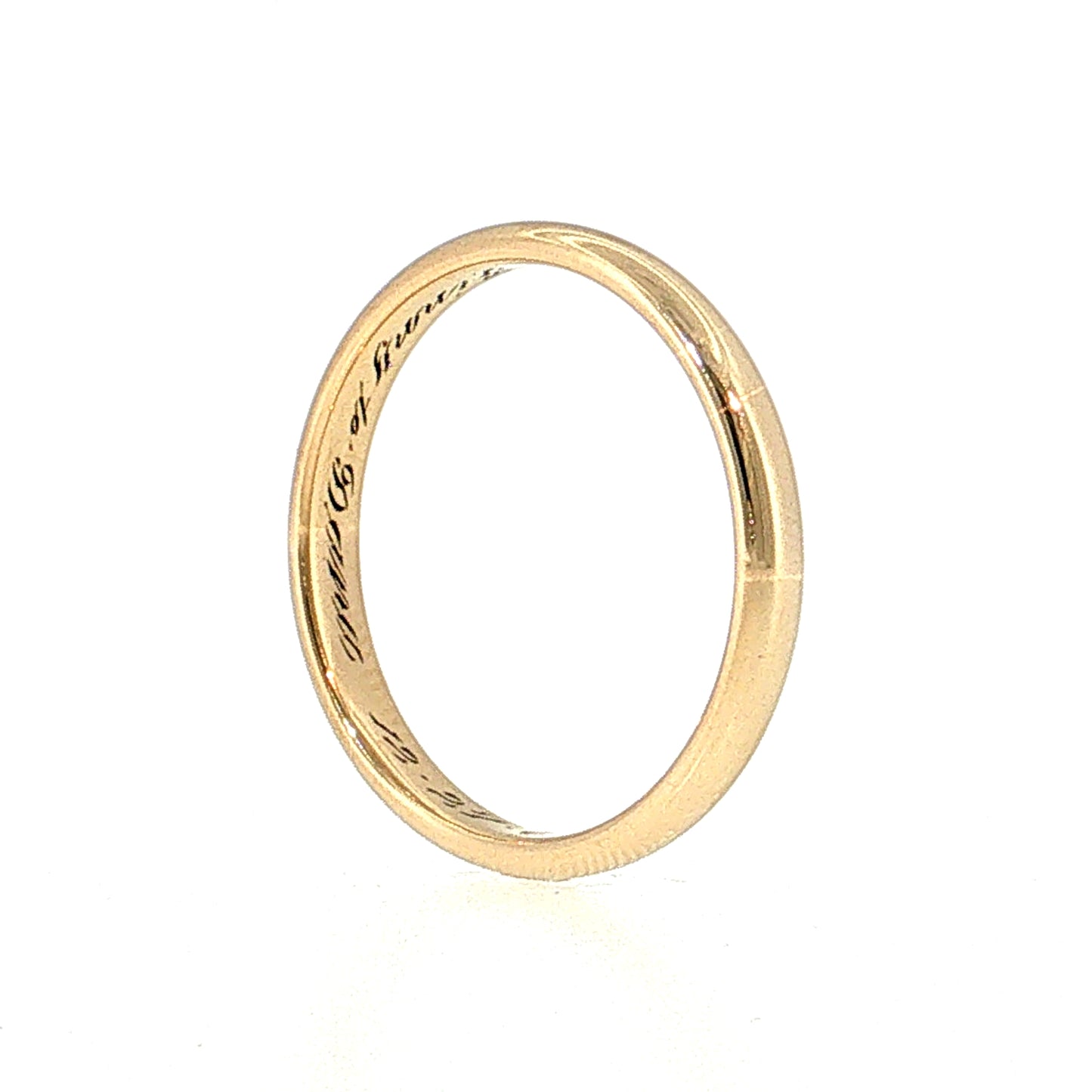 Vintage Mid-Century Men's Wedding Band 14k Yellow Gold