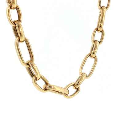 Ralph Lauren Paperclip Chain Necklace 14k Yellow Gold