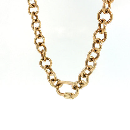 Ralph Lauren Rolo Link Necklace 14k Yellow Gold