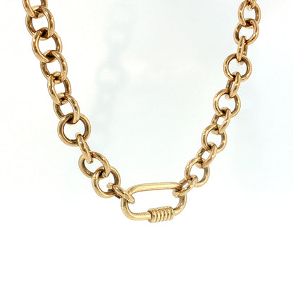 Ralph Lauren Rolo Link Necklace 14k Yellow Gold
