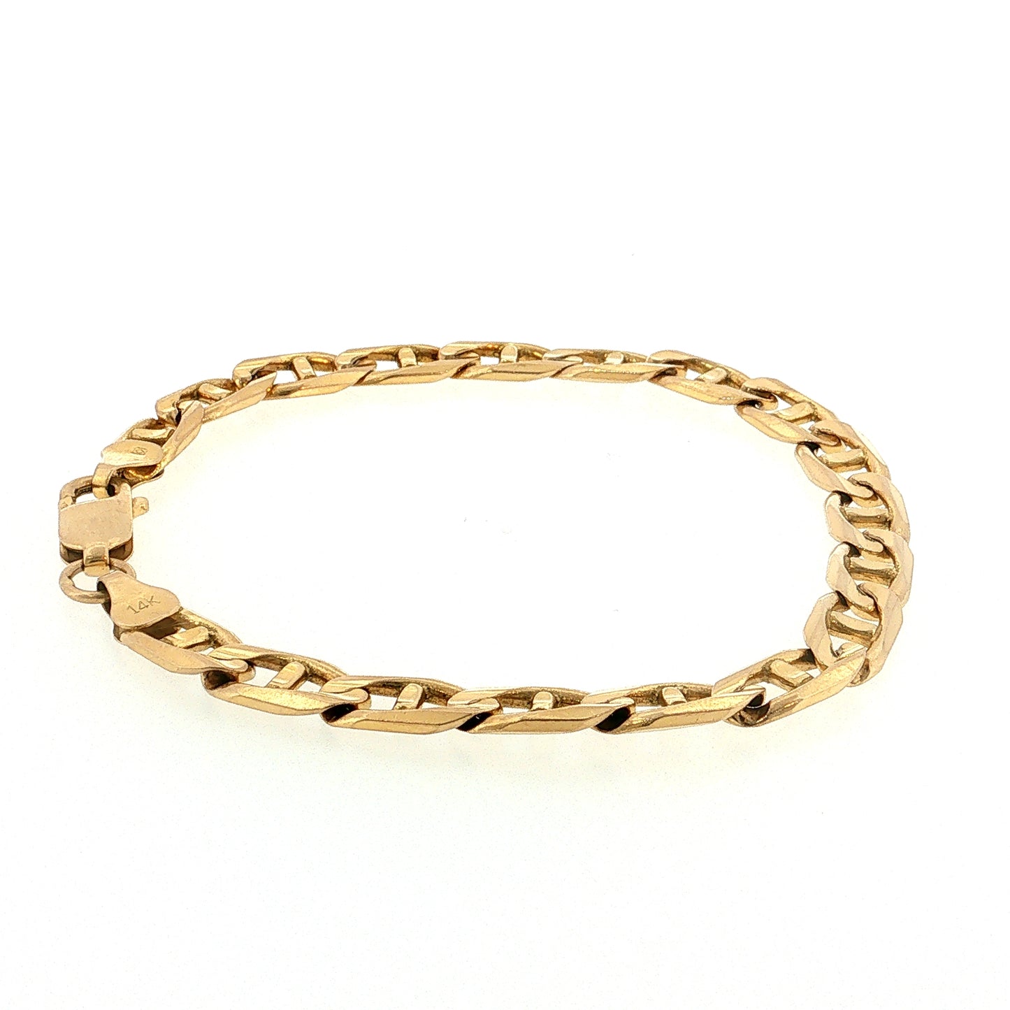 Mariner Link Chain Bracelet 14k Yellow Gold