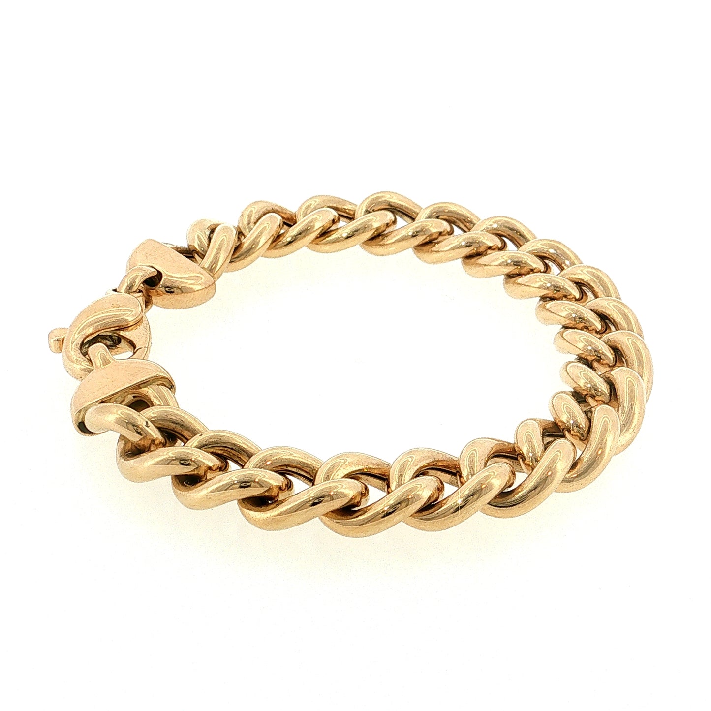 Ralph Lauren Curb Link Bracelet 14k Yellow Gold