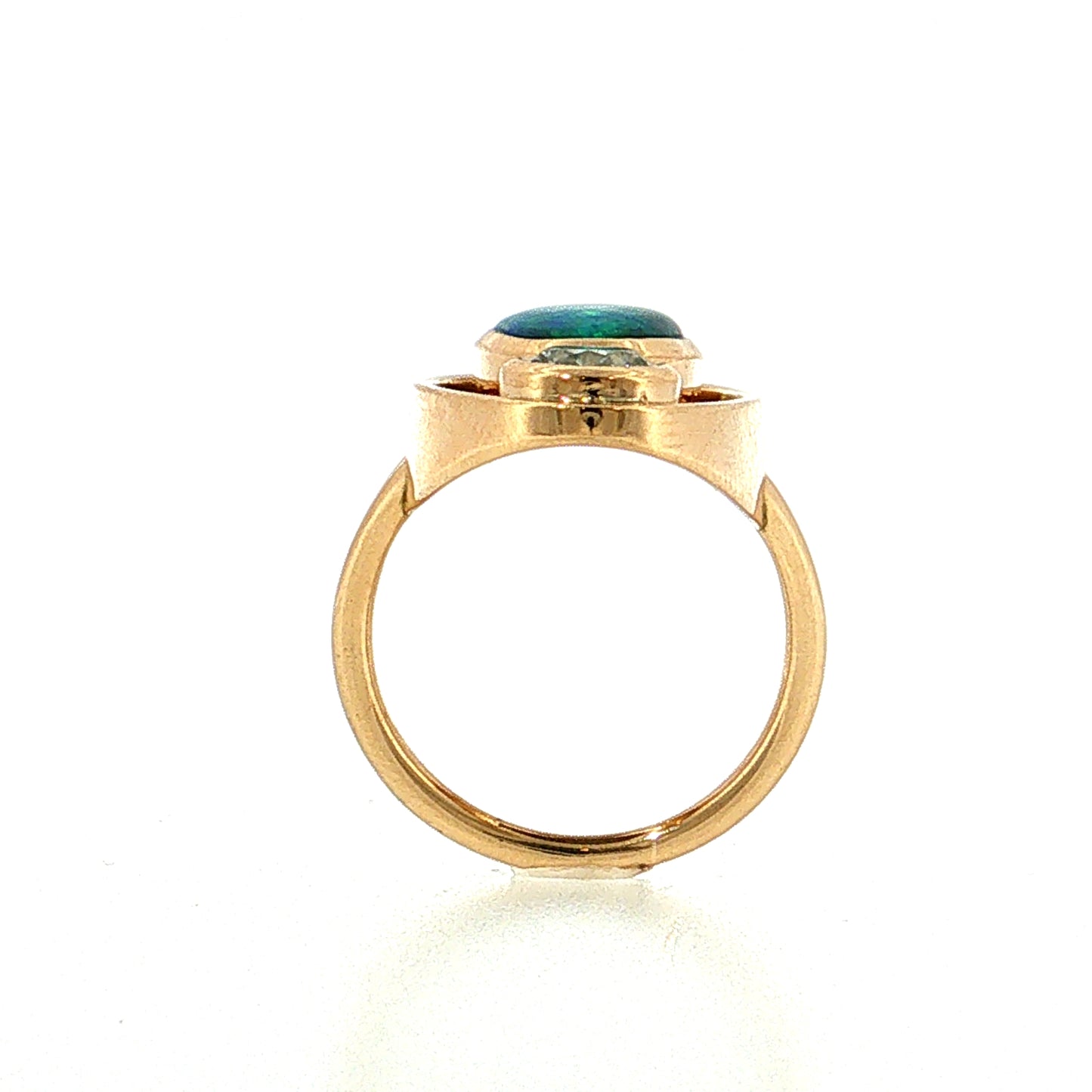 2.55 Opal & Diamond Cocktail Ring 18k