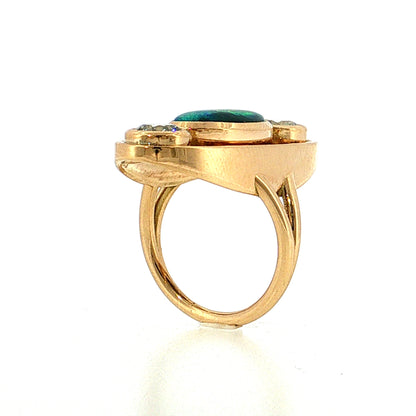 2.55 Opal & Diamond Cocktail Ring 18k