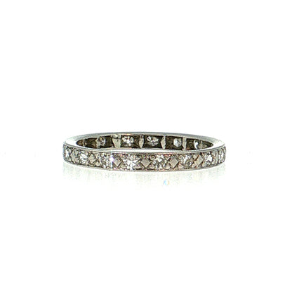 .27 Mid-Century Diamond Eternity Band Platinum