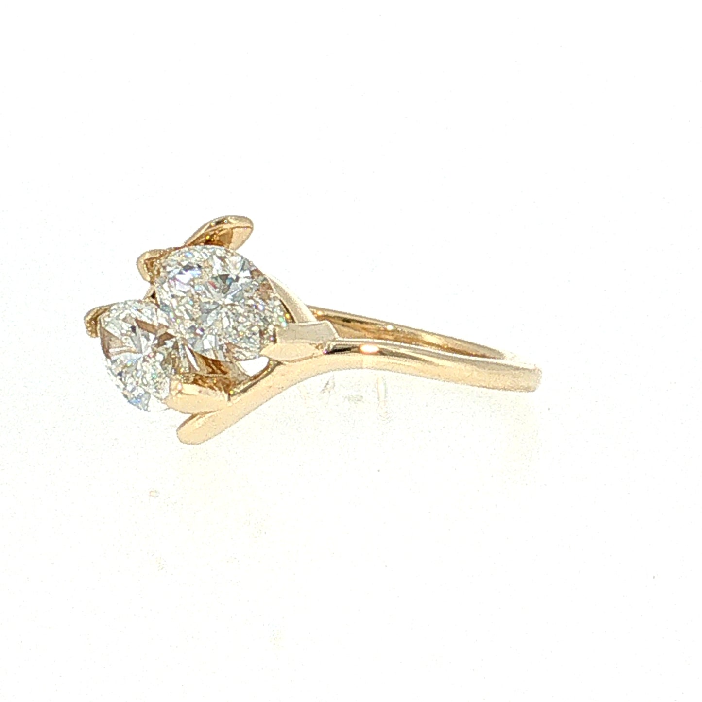 1.82 Diamond Toi Et Moi Engagement Ring 14k