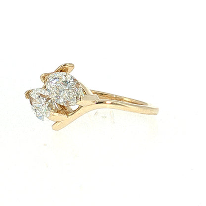 1.82 Diamond Toi Et Moi Engagement Ring 14k