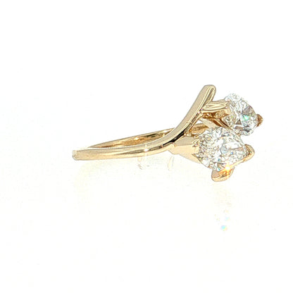 1.82 Diamond Toi Et Moi Engagement Ring 14k