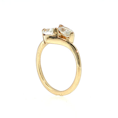 1.82 Diamond Toi Et Moi Engagement Ring 14k