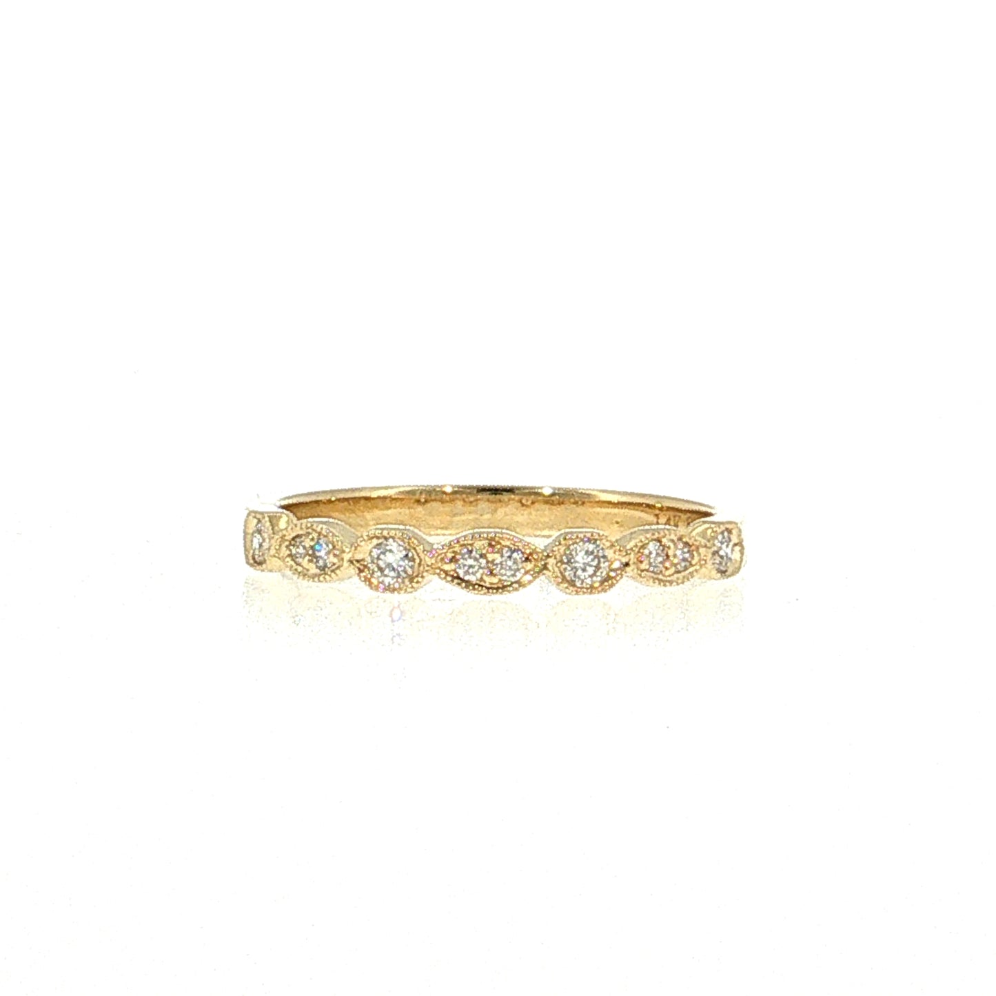 Diamond Stacking Band 14k Yellow Gold