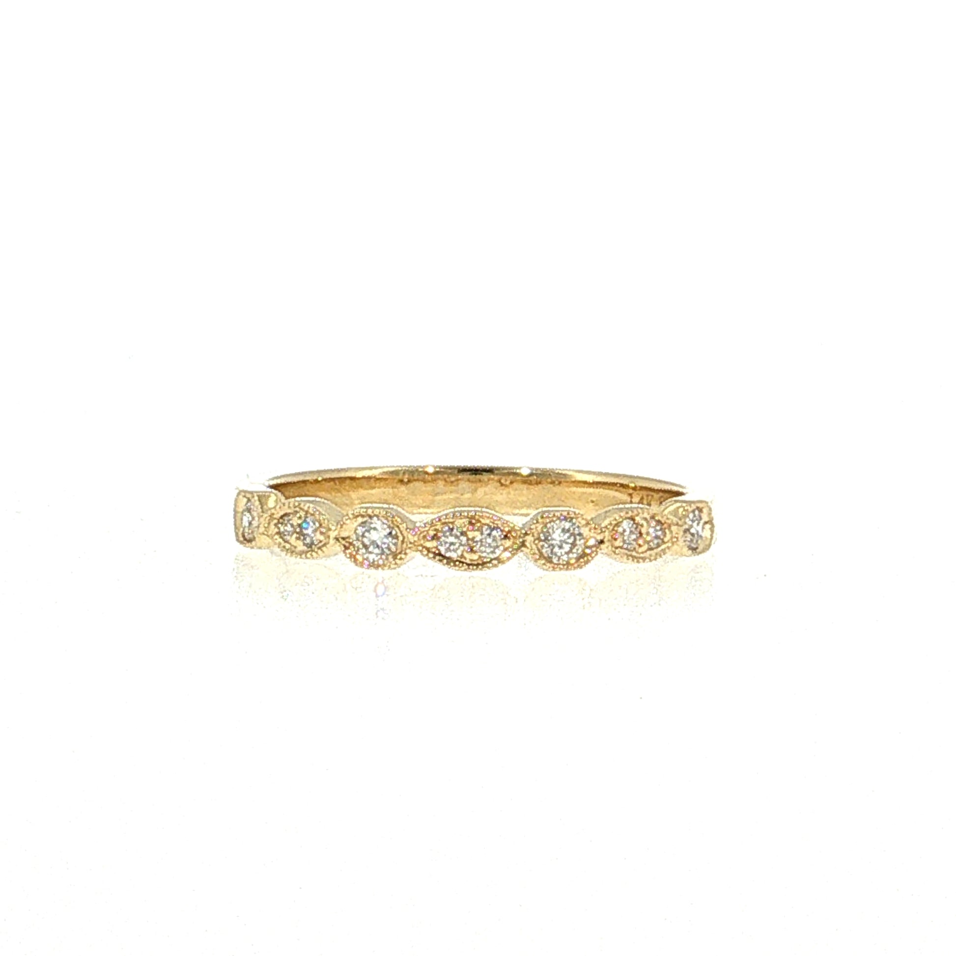 Diamond Stacking Band 14k Yellow Gold